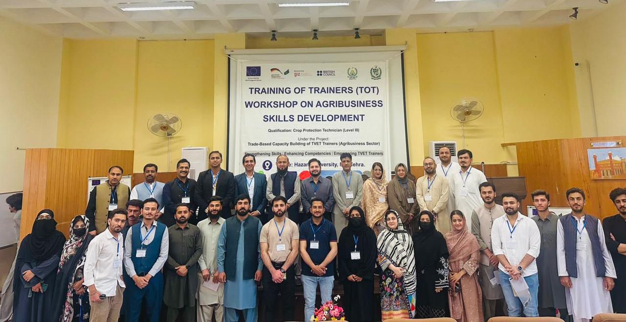 Group photo of trainers, partners, and participants marking the launch of the agribusiness skills development program