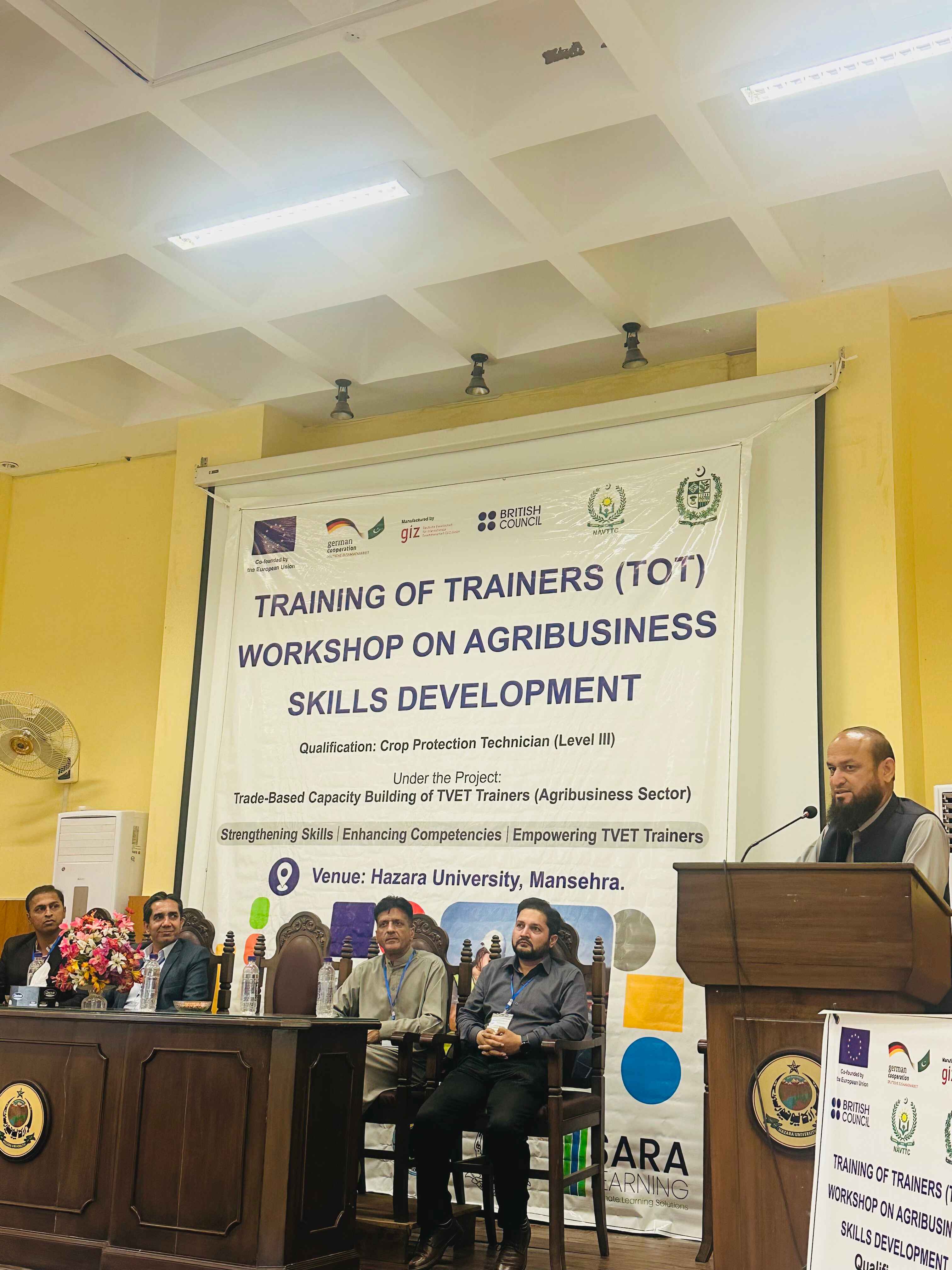 Opening ceremony of the Trade-Based Capacity Building program for TVET Trainers at Hazara University, Mansehra