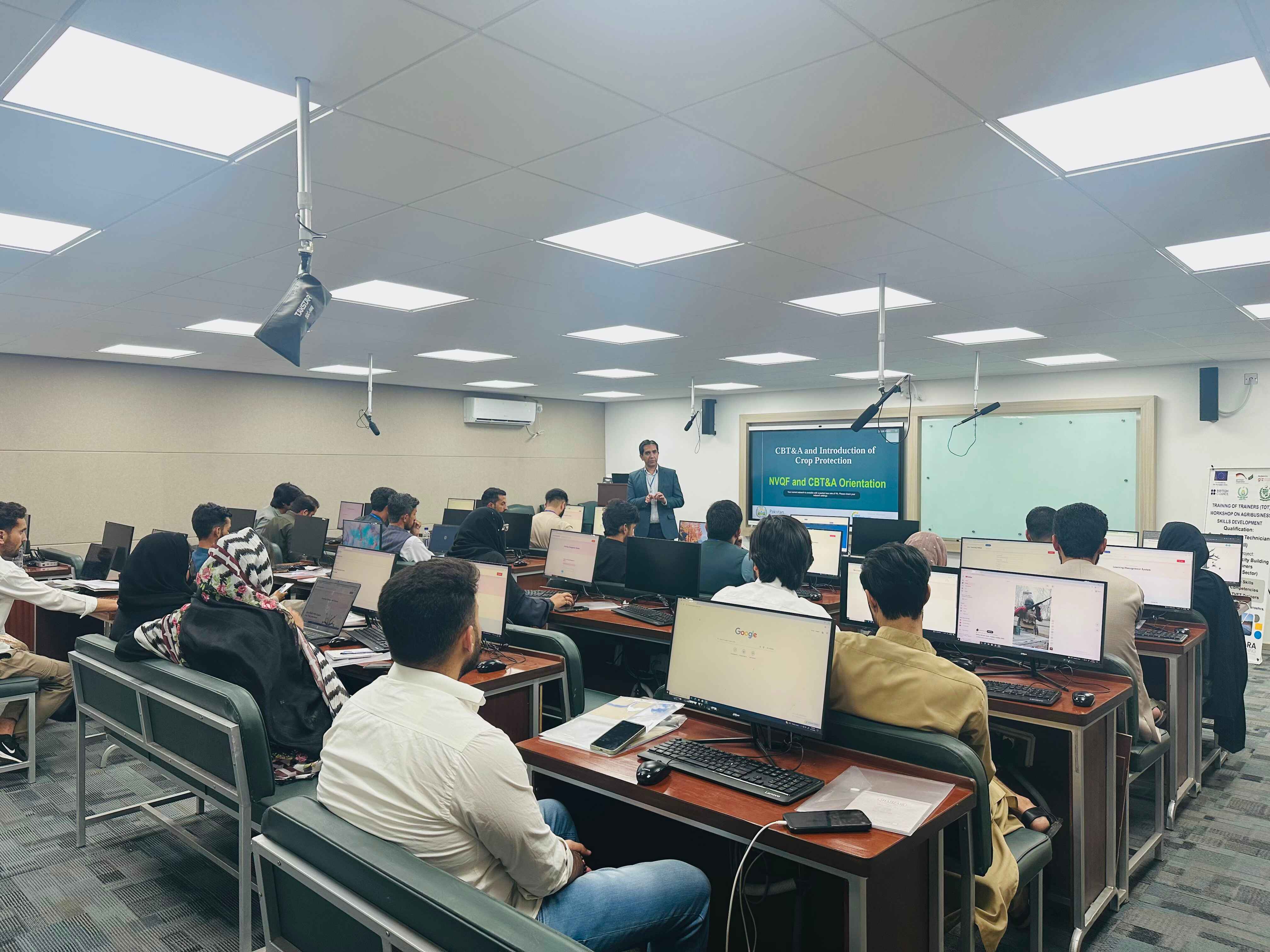 First day of Crop Protection Technician Level-3 training with hands-on learning and LMS introduction
